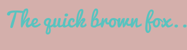Image with Font Color 59C3BF and Background Color D4AFAB